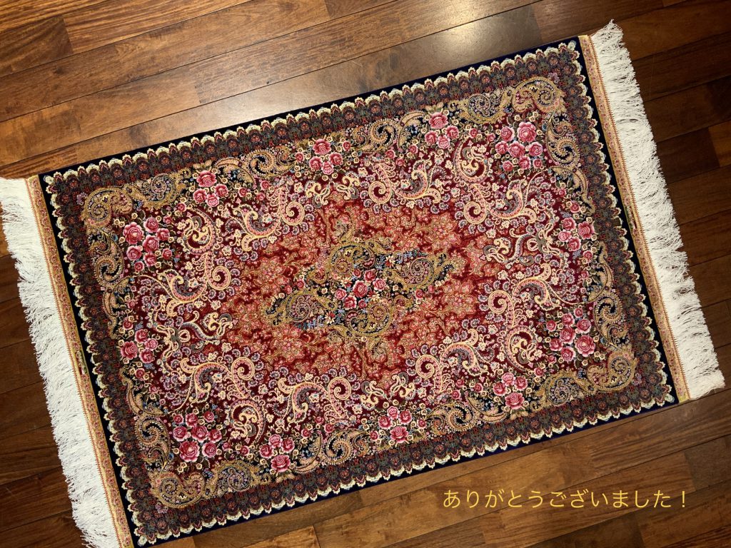 イラン，グランデシルク絨毯，バンブーシルク絨毯，美しい，繊細，パシャ