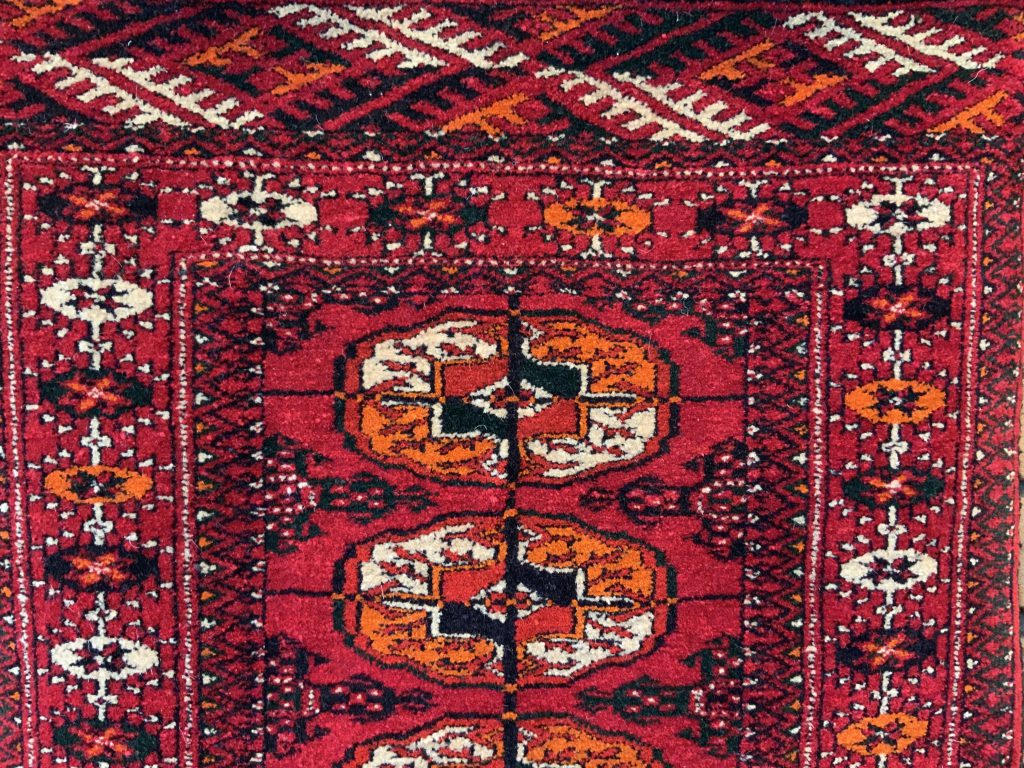 絨毯，トルクメニスタン，トルクメニスタン絨毯，ウール，心地よい，赤，パシャ